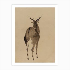 Deer, Katsushika Hokusai Art Print