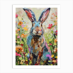 Tan Rabbit Painting 3 Art Print