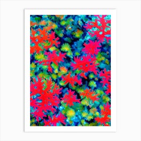 Acropora Gemmifera 2 Vibrant Painting Art Print