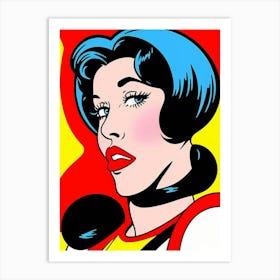 Retro Rebel: A Pop Art Icon in the Making Pop Art Art Print