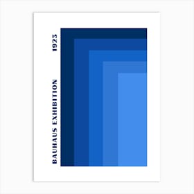 Bauhaus Blue Exhibition 3 Art Print