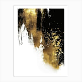 Gold And Black Canvas Print 75 Art Print