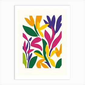 Flowers And Leaves Art Print