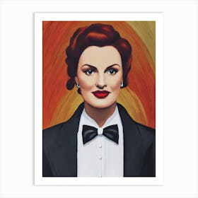 Maureen O'Hara Illustration Movies Art Print