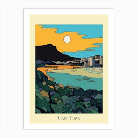 Poster Of Minimal Design Style Of Cape Town, South Africa 4 Art Print