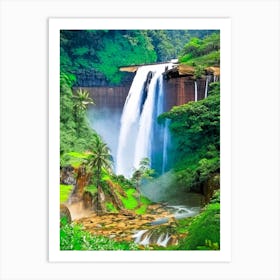 Laxapana Falls, Sri Lanka Majestic, Beautiful & Classic (2) Art Print
