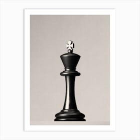 CHESS - The Black King II Art Print