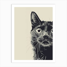 Black Cat Art Print