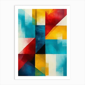 Abstract Colorful Geometric Art Print