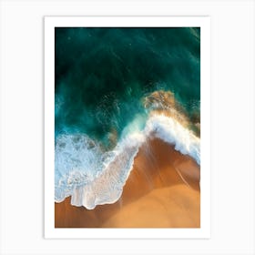 Aerial View Of A Beach 19 Art Print