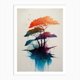 Acacia Trees Art Print