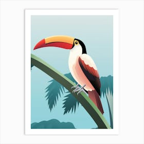 Minimalist Toucan 1 Illustration Art Print