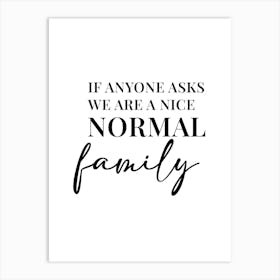 Family Quotes Prints, Living Room Prints 03 Art Print