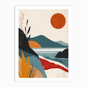 Landscape, Scandinavian Simplicity 1 Art Print