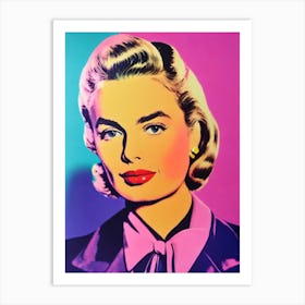 Ingrid Bergman Pop Movies Art Movies Art Print