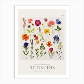 Fleurs Sechees, Dried Flowers Exhibition Poster 24 Art Print