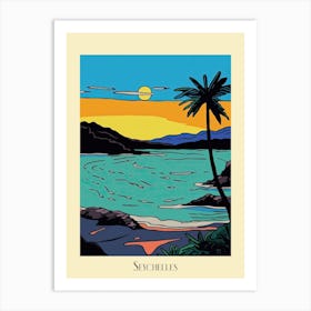 Poster Of Minimal Design Style Of Seychelles 5 Art Print
