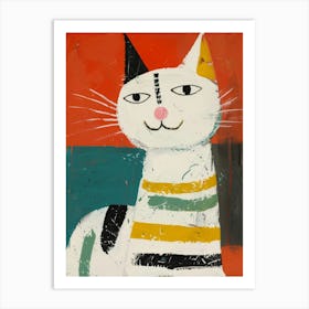 Cat Illustration 2 Art Print