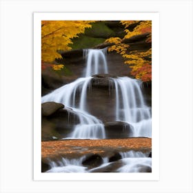 Fall Time at Bridal Veil Falls-2 Art Print