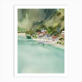 Saint Barthélemy Watercolour Tropical Destination Art Print