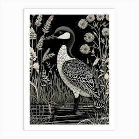 Loons In The Lake 5 Art Print