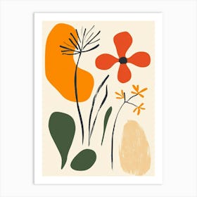 Flowers And Leaves 30 Art Print