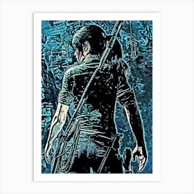 Woman Tomb Raider Videogame Art Print