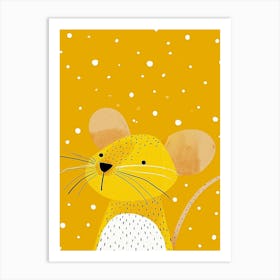 Yellow Mouse 3 Art Print