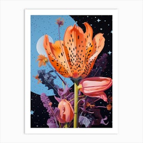 Surreal Florals Tulip 1 Flower Painting Art Print