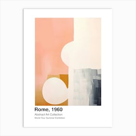 World Tour Exhibition, Abstract Art, Rome, 1960 5 Art Print