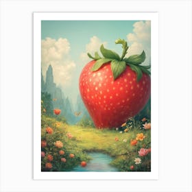 Giant Strawberry Art Print