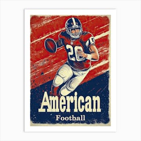 American Football Player, Football Poster Affiche