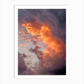 Evening Clouds Art Print