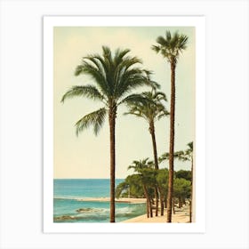 Plage Des Graniers Saint Tropez France Vintage Art Print