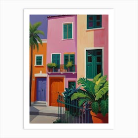 Colorful Houses Art Print