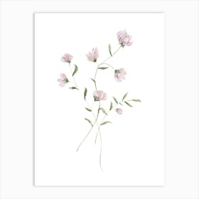 Watercolor Flowers 10 Art Print