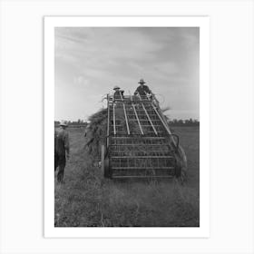 Hay Loading Machine In Operation, Lake Dick Project, Arkansas By Russell Lee Art Print