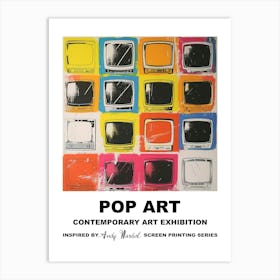 Poster Televisions Pop Art 4 Art Print