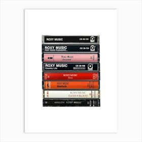 Roxy Music - Albums -Cassette Print Art Print