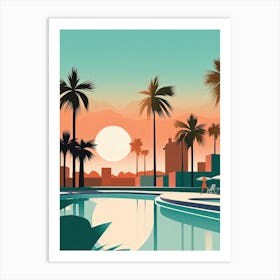 Myrtle Beach South Carolina, Usa, Bold Outlines 2 Art Print