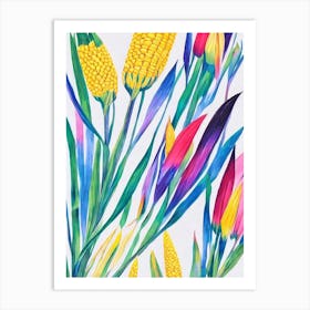Corn 2 Marker vegetable Art Print