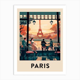 Vintage Travel Poster Paris 4 Art Print