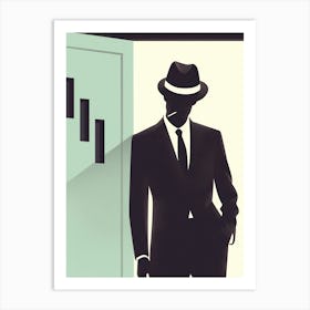 Man In Suit Art Print