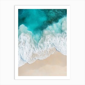 Aerial View Of A Beach 46 Art Print