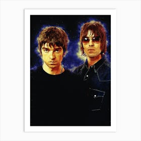 Spirit Of Liam Gallagher And Noel Gallagher Art Print