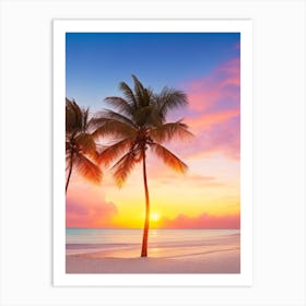 Sunset on a Tropical Beach 8 Art Print