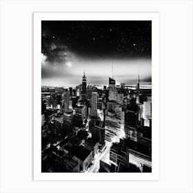 New York City At Night 19 Art Print