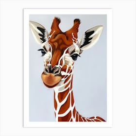 Giraffe Canvas Art 6 Art Print