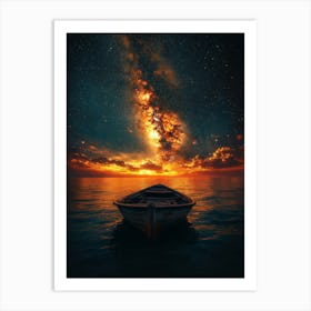 Boat In The Water Art Print