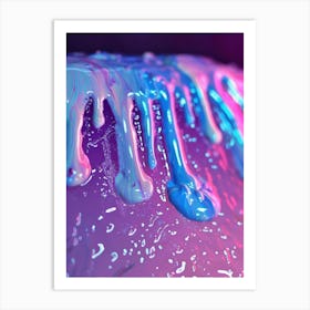 Dripping Liquid Art Print